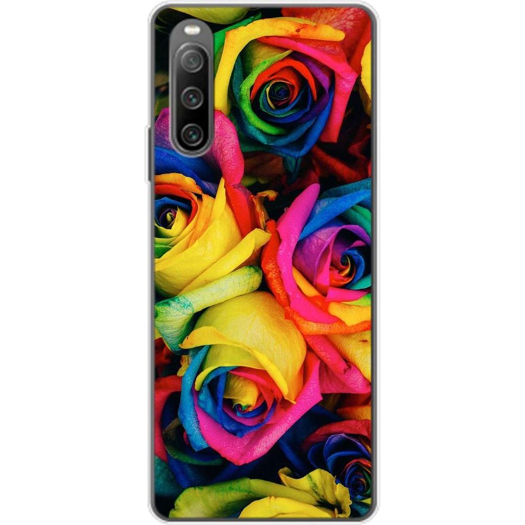 König Design Hülle Handy Schutz für Sony Xperia 10 IV Case Cover Tasche Bumper Etuis TPU Neu (Sony Xperia 10 IV), Smartp...