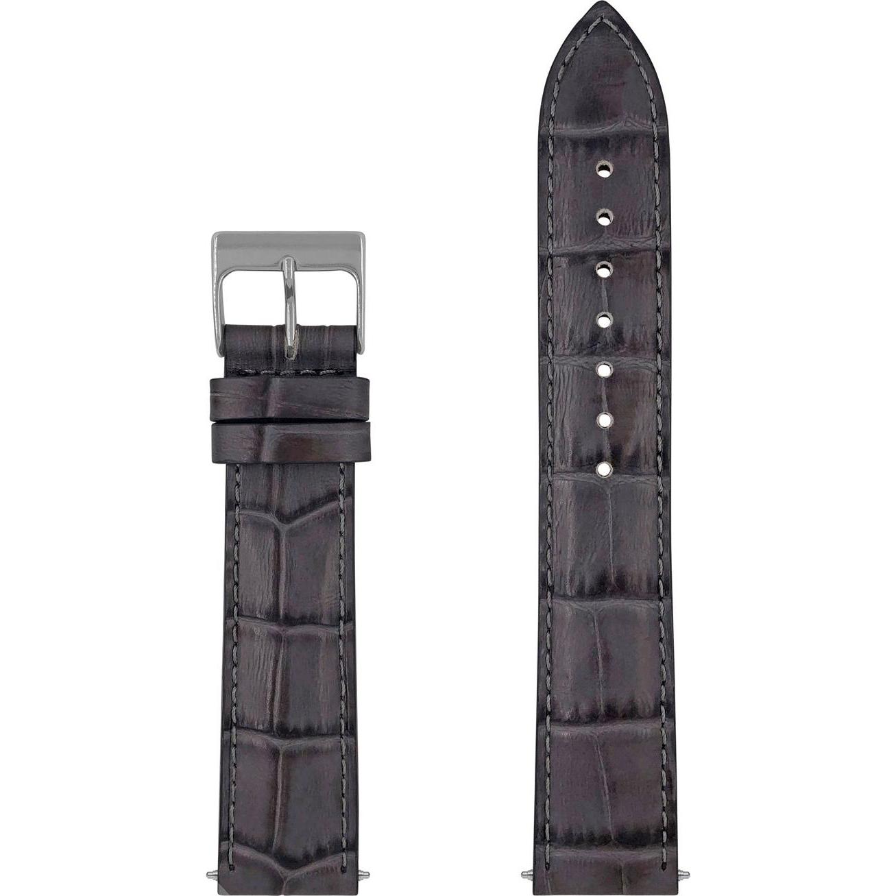 Togo, Cintura, Graues Lederband 20 mm