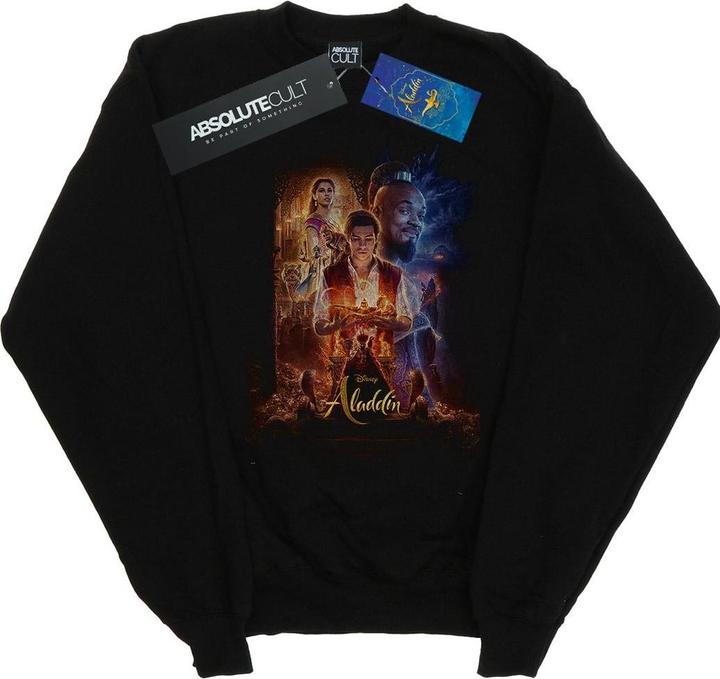 Actual product image Disney Girls Aladdin Movie Poster Sweatshirt (128)