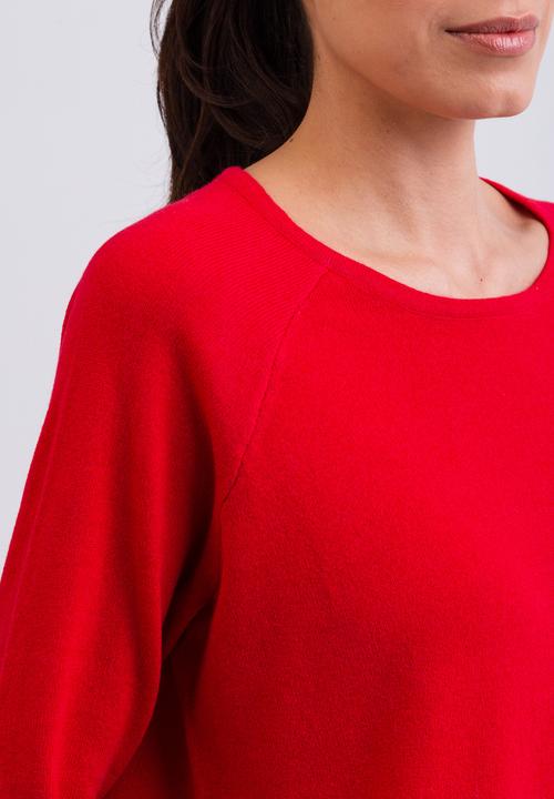Actual product image Cash-Mere Kaschmir Rundhals Pullover mit Seitenschlitzen (XL)