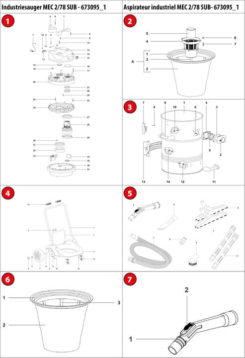 Immagine prodotto Proton Aspiratore industriale MEC 2/78 SUB (Aspirapolvere a umido e a secco)
