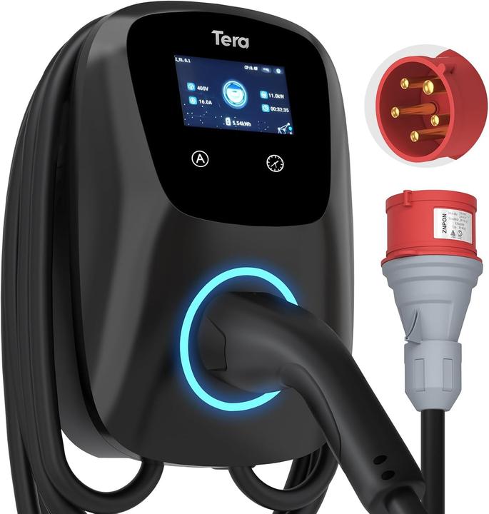 Tera Caricatore per Veicoli Elettrici Tipo 2 (Type 2, 11 kW, 16 A)