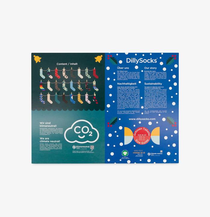 Actual product image DillySocks Advent calendar