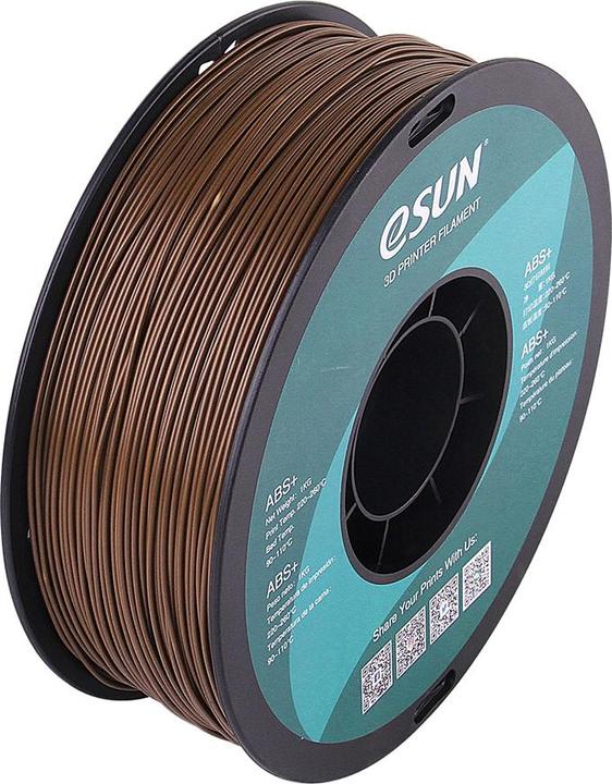 Productafbeelding eSUN ABS+ 1,75mm Bruin 1kg 3D Filament (ABS, 1.75 mm, 1000 g, Bruin)