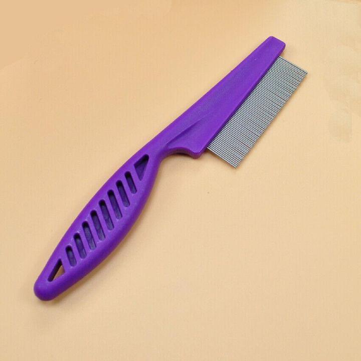 Immagine prodotto JTI Pettine antipidocchi - acciaio inox - fusto viola