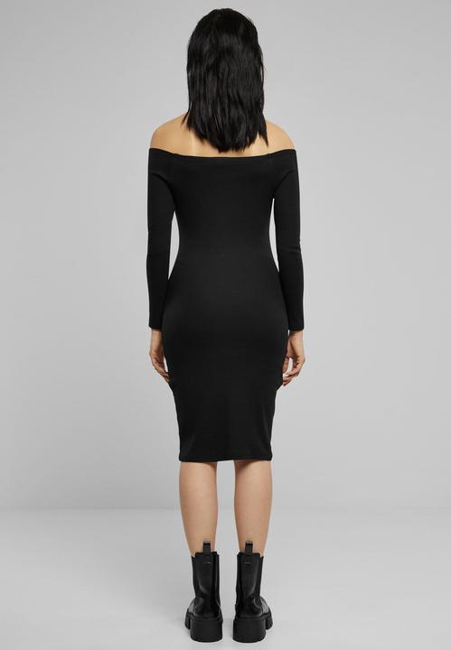 Image du produit Urban Classics Ladies Off Shoulder Longsleeve Rib Dress - 126821 (XL)