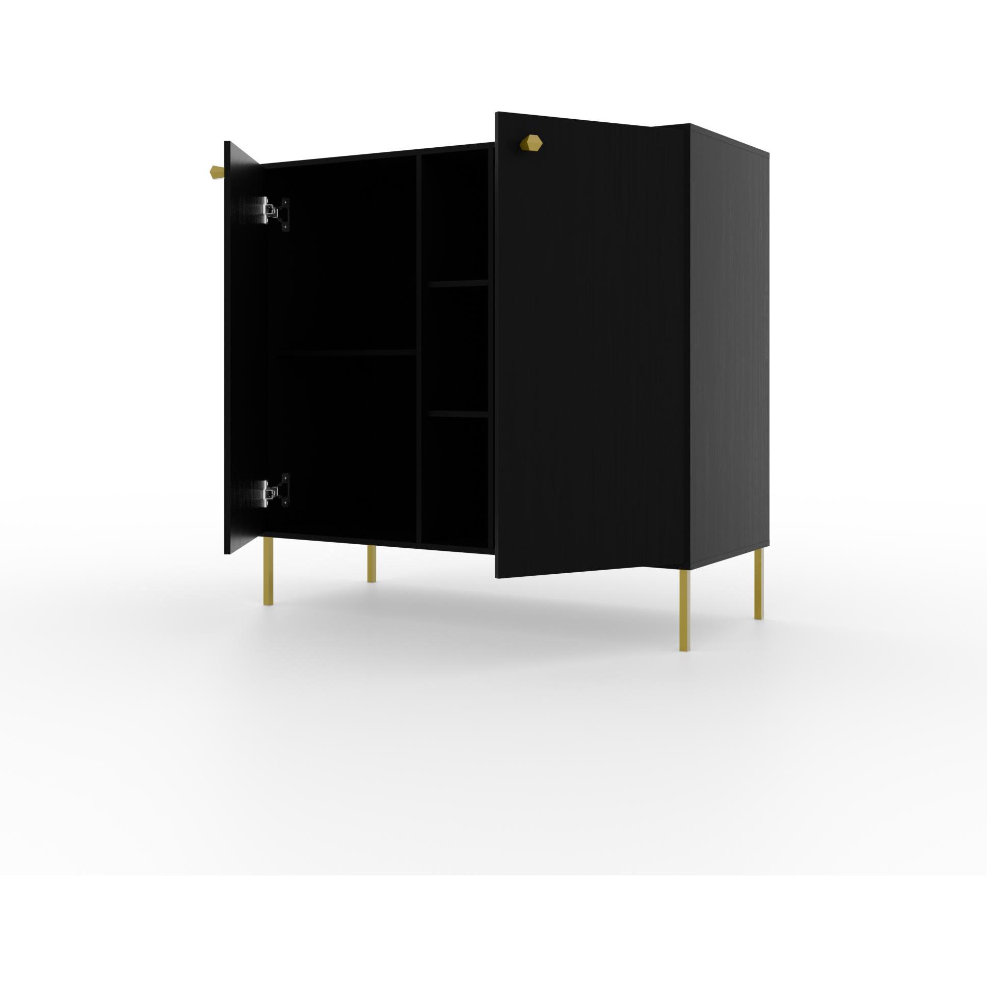 ADRK Furniture, Kommode + Sideboard, Tili 2D 3P Kommode (100.5 x 41 x 95 cm)