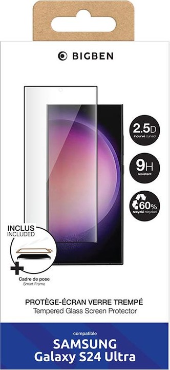 Produktbild Bigben Displayschutz Glas f??r Samsung S24 Ultra, PEGLASSGS24U (1 Stück, Samsung Galaxy S24 Ultra)