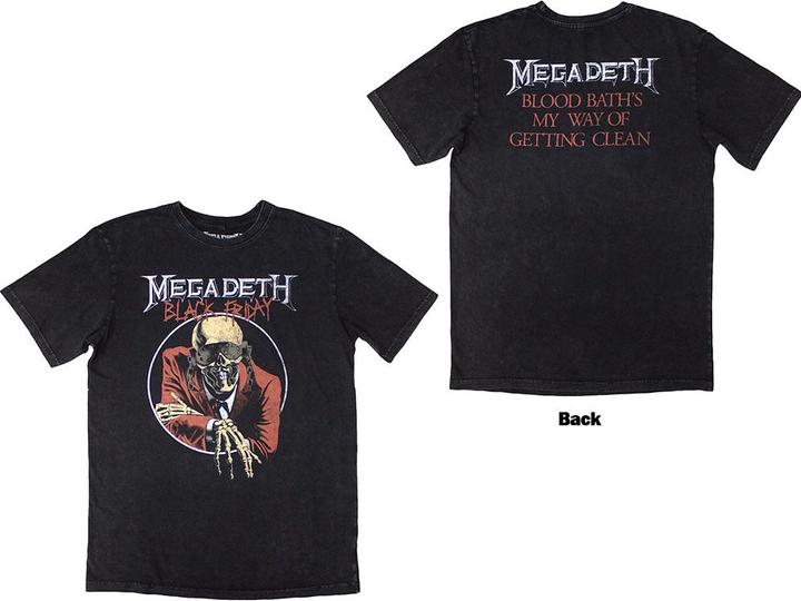 Immagine prodotto Megadeth Black Friday Stone Wash (S)
