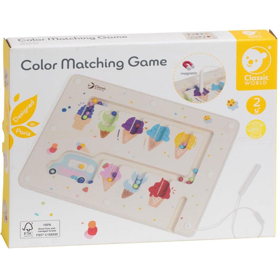Thumbnail - Classic World Farbspiel aus Holz, Eiscreme, magnetisch