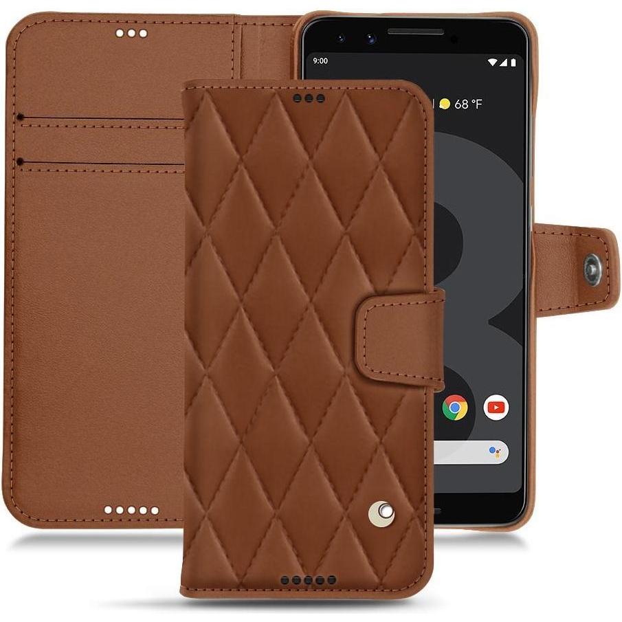 Thumbnail - Noreve Lederschutzhülle Wallet (Google Pixel 3 XL), Smartphone Hülle, Braun
