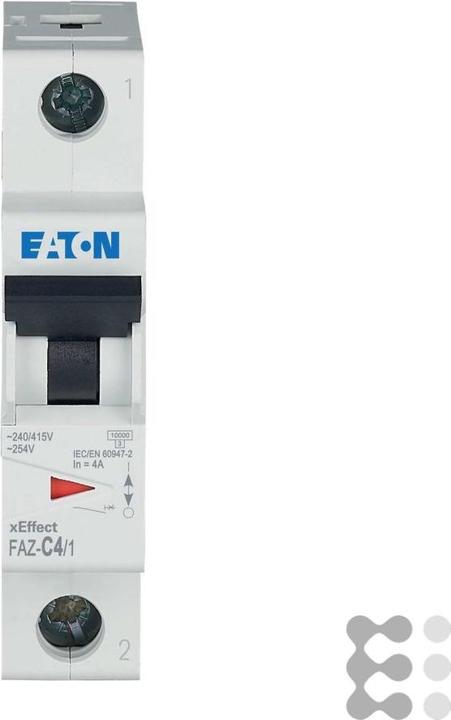 Actual product image Eaton 4A MCB Type C SP 15kA