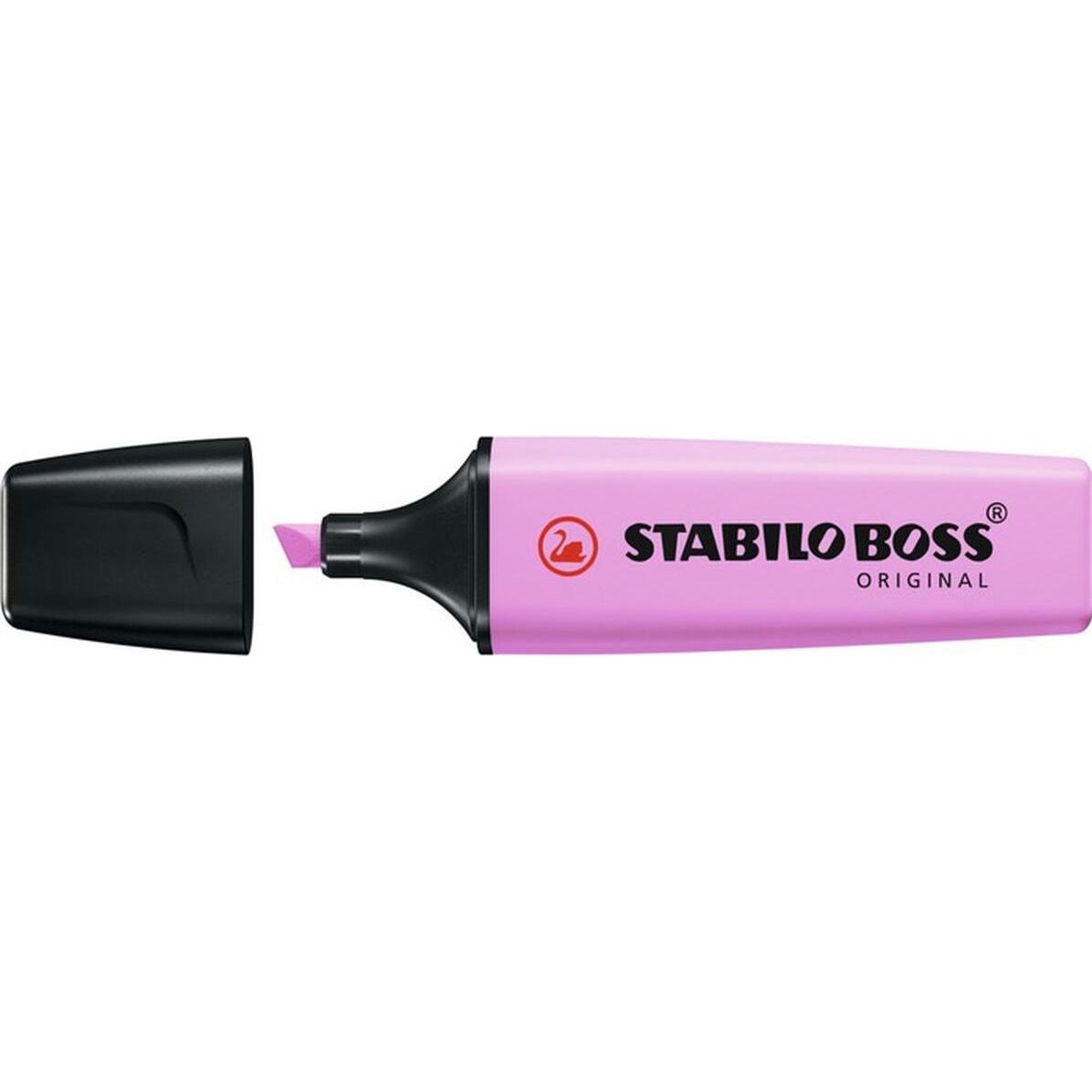 STABILO, Marker, Textmarker - BOSS ORIGINAL Pastel - 10er Pack - frische Fuchsie