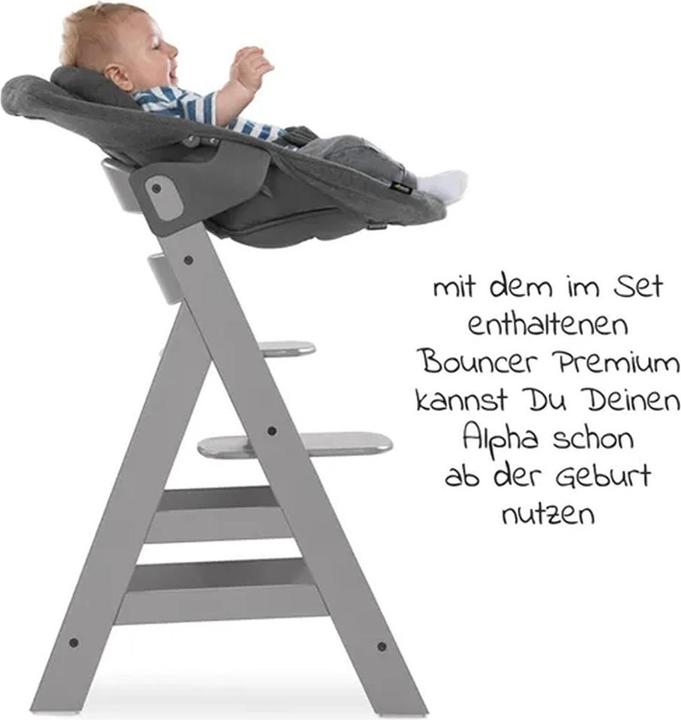 Actual product image Hauck Alpha Plus XXL Set (Highchair, Stair high chair)