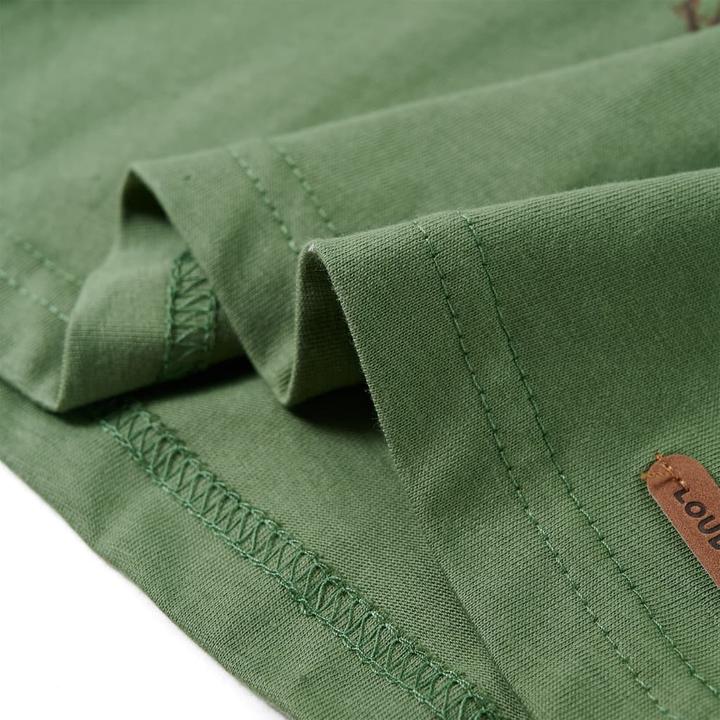 Produktbild vidaXL Kinder-Langarmshirt Helles Khaki 92,Material: 100 (92)