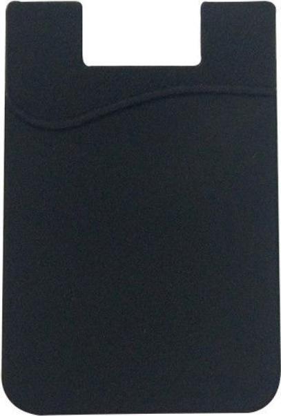 Actual product image Deltalabs Klebende Kredit- Bankkarten Tasche Hülle für Smartphones und Tablets - Schwarz (Apple iPhone X, Samsung Galaxy R)