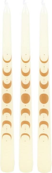 Actual product image Something Different Moon Phases Taper Candle (Pack of 3) (3 pcs.)