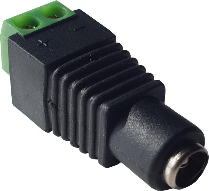 Wantec Adapter 5.5mm hollow socket to screw terminals