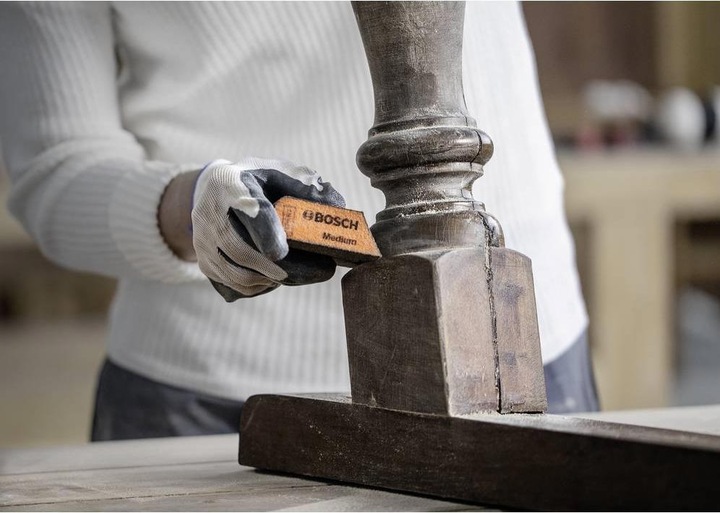 Produktbild Bosch Professional Zubehör EXPERT S471 Standard Block, 69 x 97 x 26 mm, M, F, SF, 3-tlg. (Mittel, Fein, Superfein)