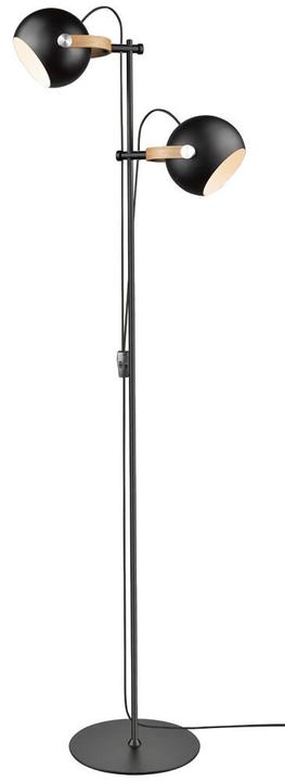 Produktbild Halo Design Flexible Stehlampe D.C. Schwarz/Eiche, 150 cm (E27)