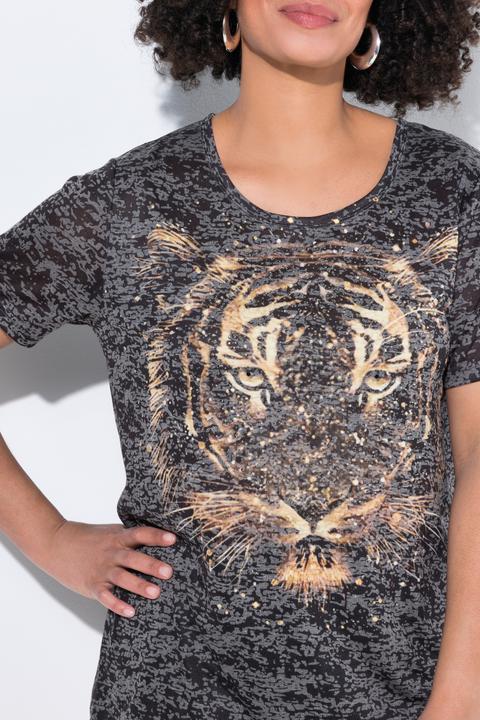 Produktbild Angel of Style T-Shirt, Glitzersteinchen auf dem Tigerkopf (46)