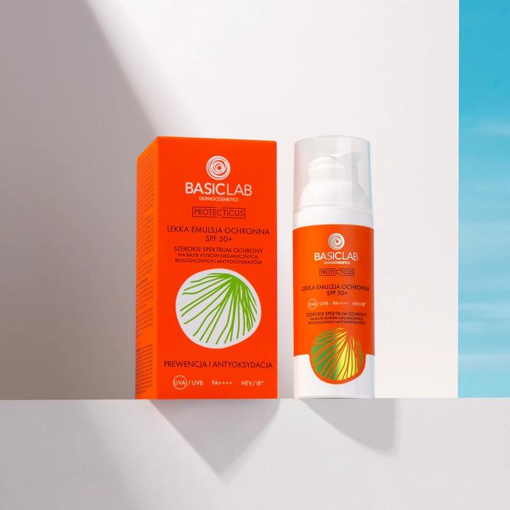 Produktbild BasicLab Protecticus Lightweight Protective Emulsion Spf50+ 50Ml (Sonnencreme Gesicht, SPF 50, 50 ml)