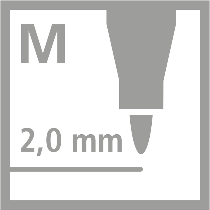 Productafbeelding STABILO power viltstift (Veelkleurig, 12 x)