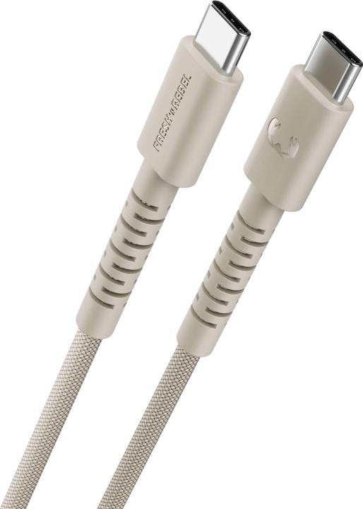 Image du produit Fresh'N Rebel Fresh 'n Rebel USB-C to USB-C Silky Sand (2 m, 100 W)
