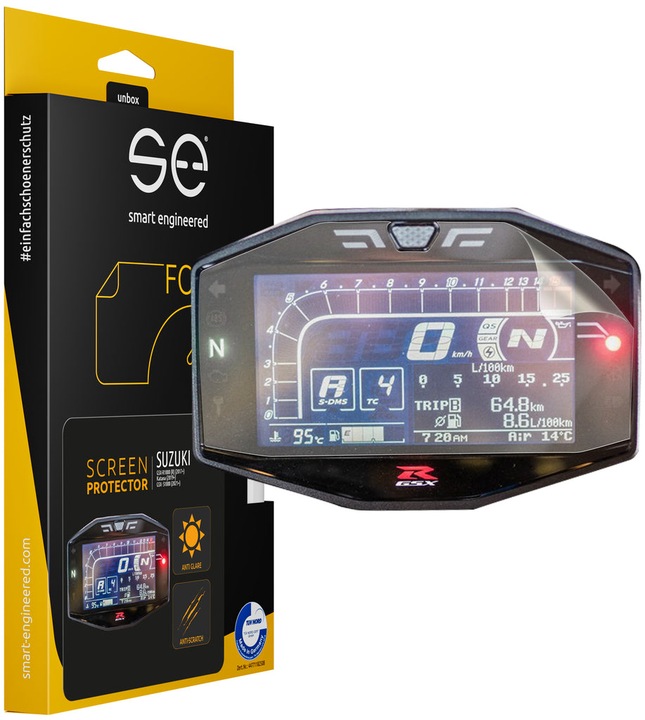 Image du produit Smart Engineered se Film de protection 3D antireflet pour tachymètre / cockpit (UE 2) pour Suzuki