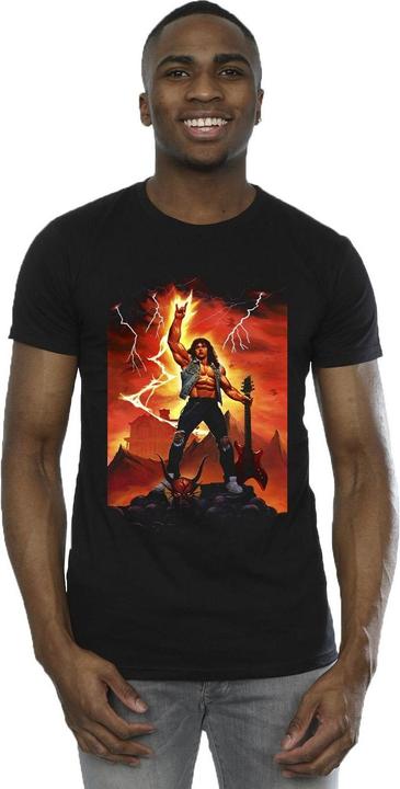 Actual product image Netflix Mens Stranger Things Hell Guitar T-Shirt (M)