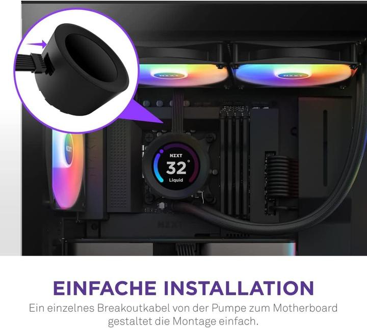 Productafbeelding NZXT CPC Kraken Elite 280 RGB Zwart 1700/AM5