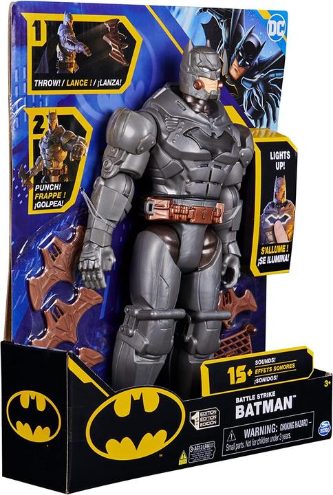 Actual product image Spin Master Batman Deluxe with punch and throw function 30cm