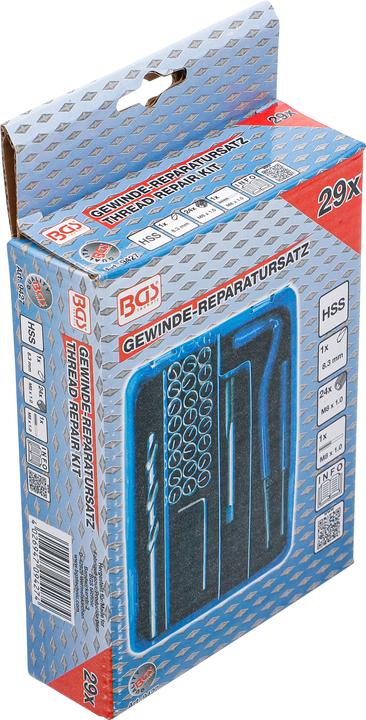 Actual product image BGS Thread Repair Kit M8 x 1.0 mm 29 pcs.