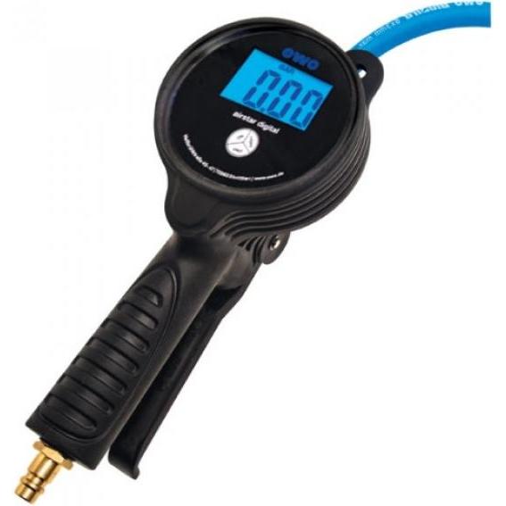 Elmag, Attacchi per aria compressa, - PROFI-Reifenfüller mit Zwillingsstecker Modell 80-EWO "digital", 0-12 bar