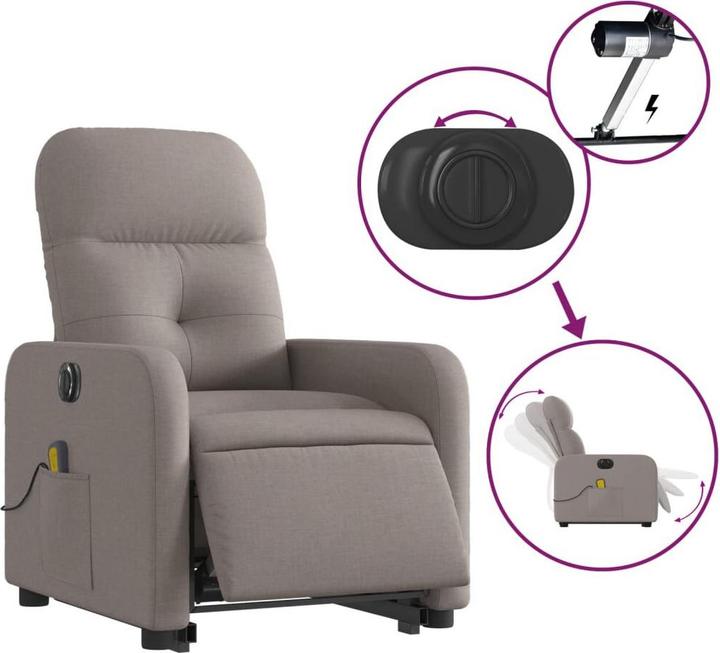 Produktbild vidaXL Massagesessel mit Aufstehhilfe