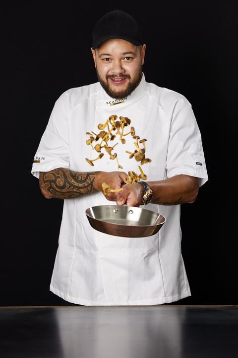 Actual product image Scanpan Frying pan Maitre D' Ø 24 cm - Induction (Frying pan, Copper, Stainless steel, 24 x 9.50 cm)