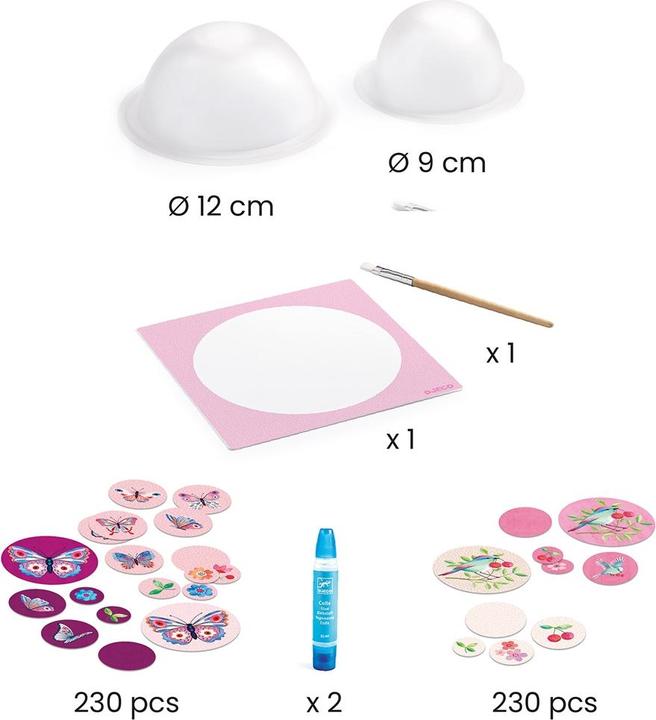 Actual product image Djeco Cardboard trays In the air