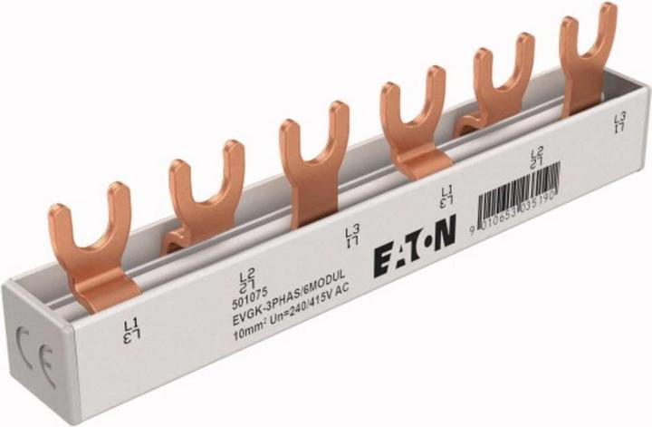 Image du produit Eaton Fourche triphasée EVGK-3PHAS/6MODUL