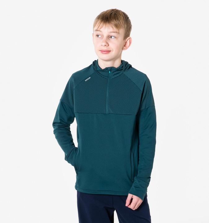 Actual product image Kiprun Laufshirt langarm Kinder warm - Warm+ 900 blau (140)