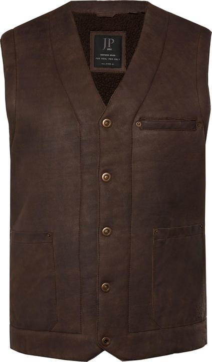 Immagine prodotto JP1880 Gilet in vera pelle con bottoni, fino alla tg. 7XL (L)