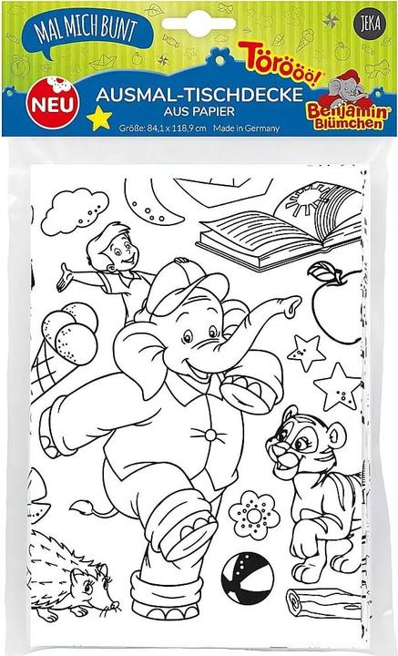 Actual product image Jeka Paint Me Colourful Colouring Tablecloth.074