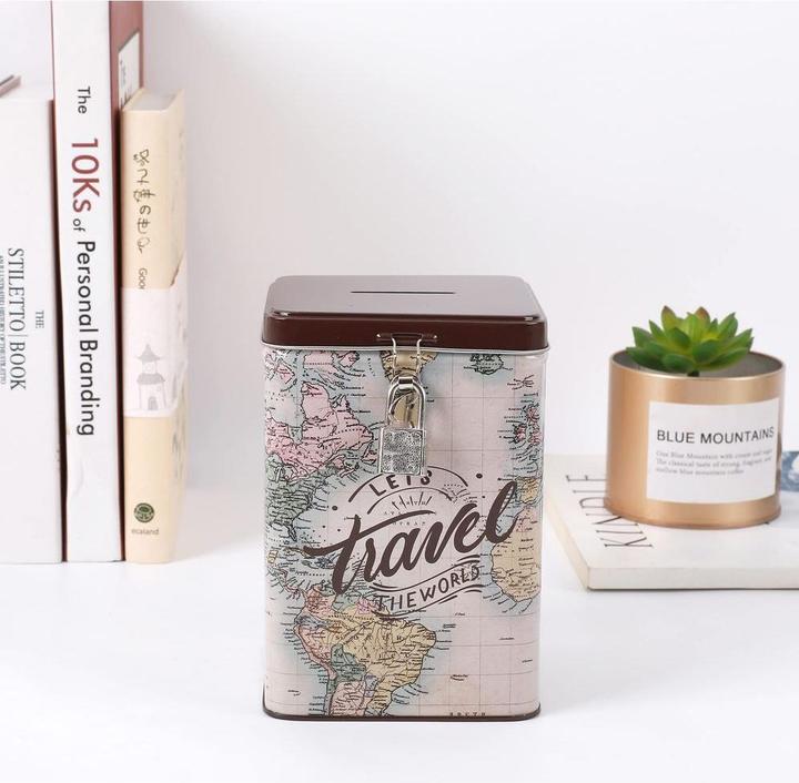 Immagine prodotto Roost Sparkasse mit Schloss (10,5 x 10,5 x 15,5 cm)