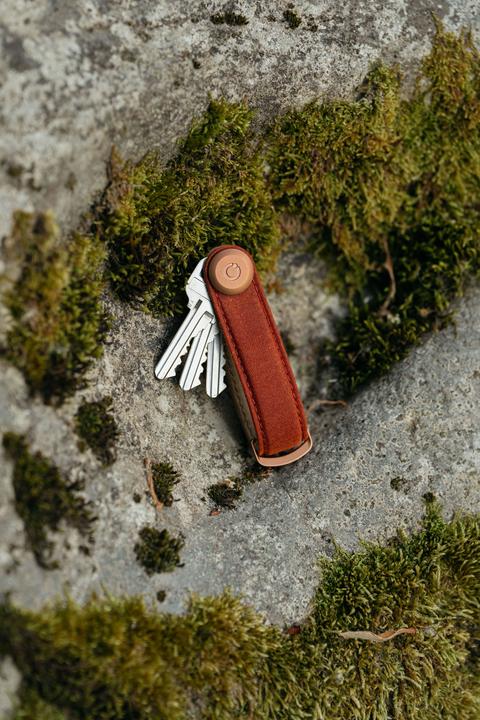 Image du produit Orbitkey Porte-clés en toile cirée - rouge brique