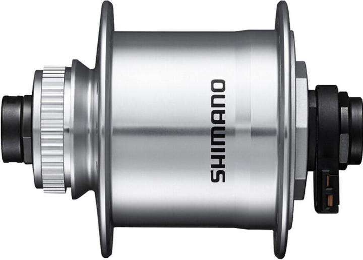 Shimano Hub dynamo DH-UR705 100 mm Centre-Lock 36-hole 6V/3.0W 12 mm silver (Disc brake Center lock)