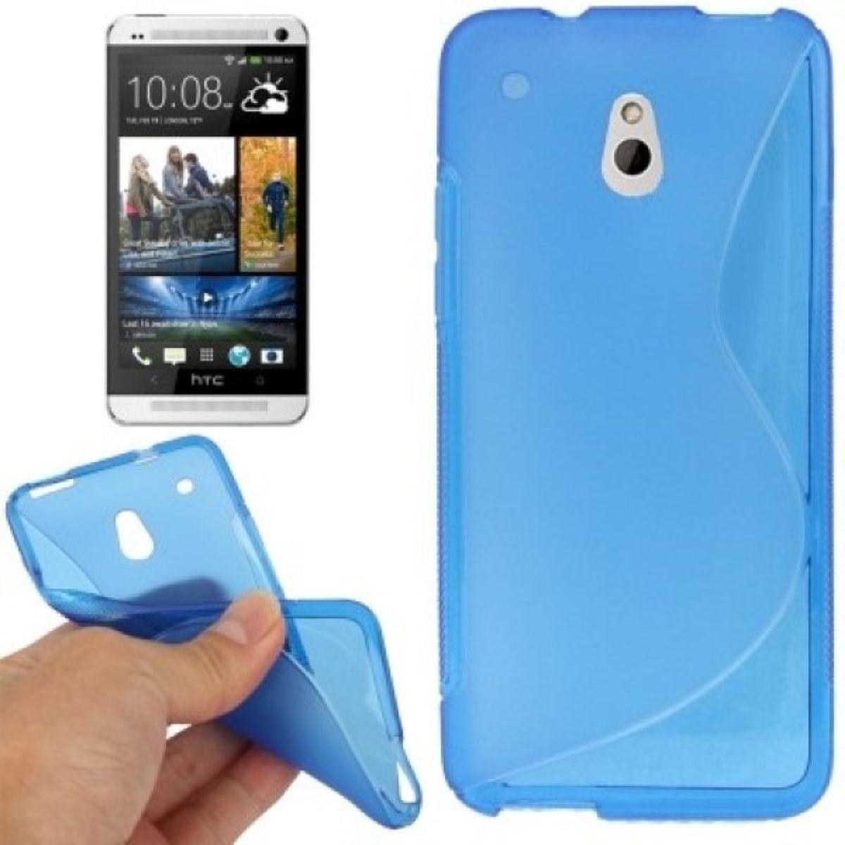 König Design Schutzhülle TPU Case für Handy HTC One mini M4 Blau (HTC One Mini), Smartphone Hülle, Blau