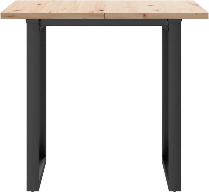 Actual product image vidaXL Dining table O-frame & cast iron (80 x 80 x 75.50 cm)
