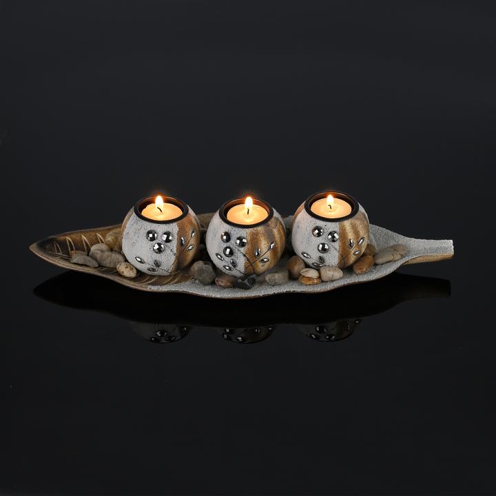 Produktbild Relaxdays Teelichthalter (38 x 14 x 7 cm)