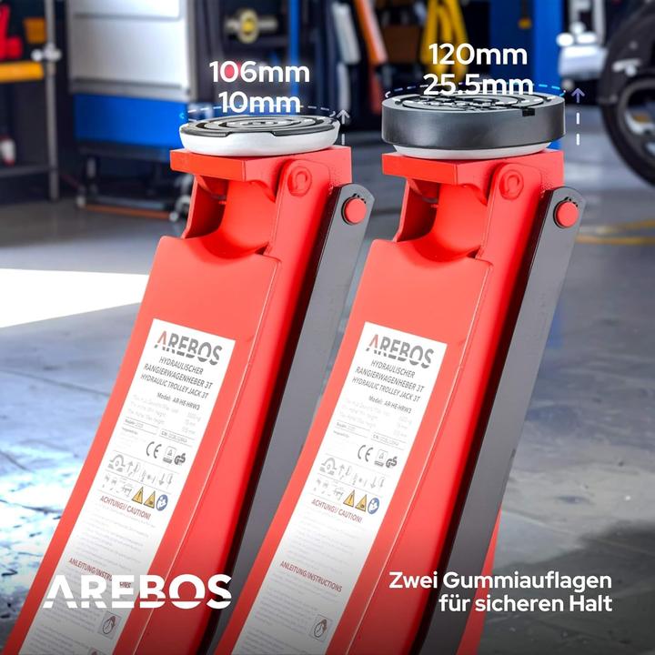 Actual product image Arebos Rangierwagenheber