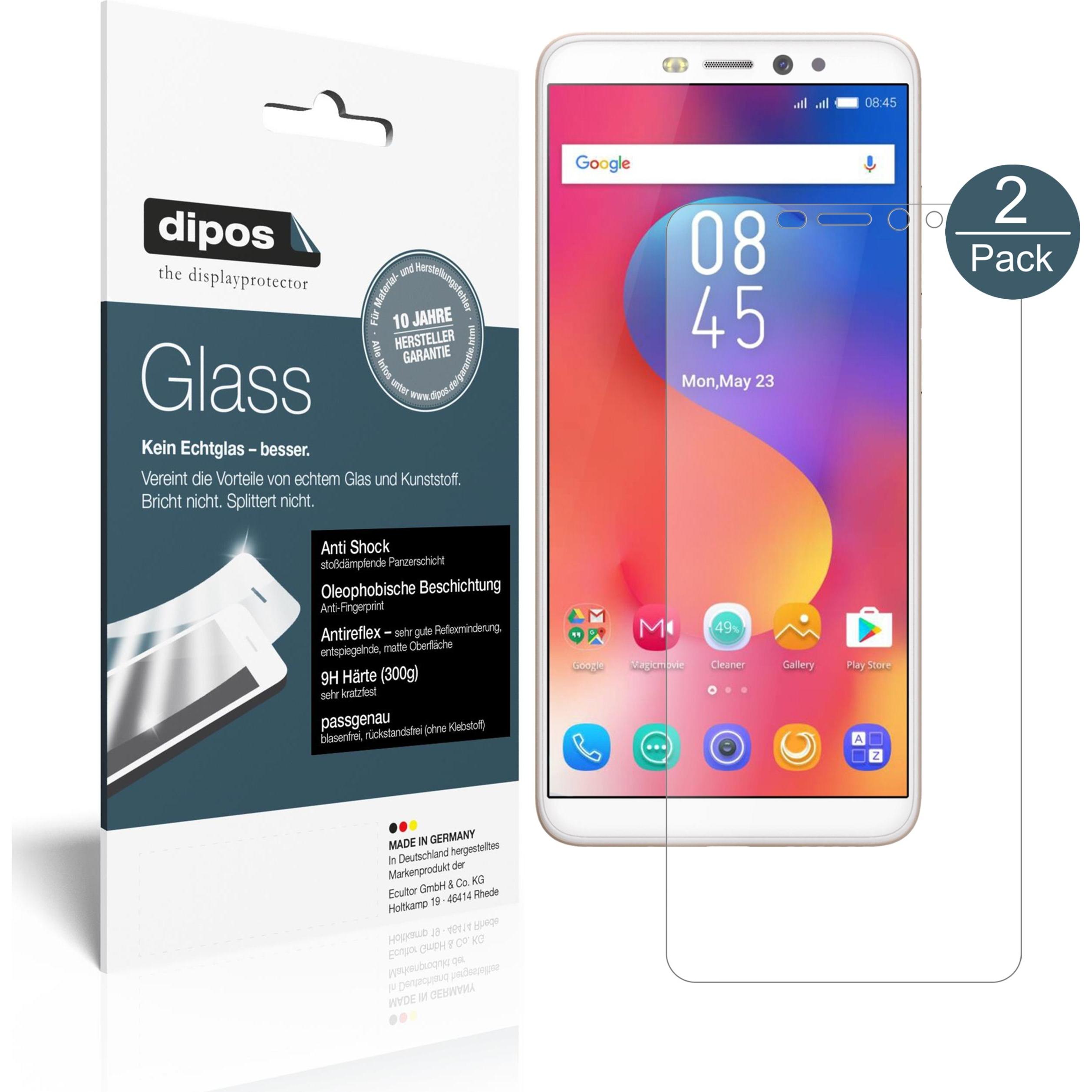 Dipos Displayschutz Anti-Shock (1 Stück, Infinix Hot S3), Smartphone Schutzfolie, Transparent