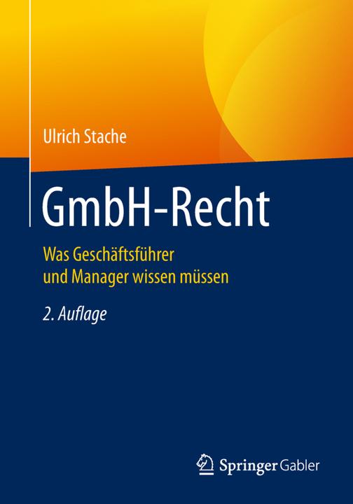 Produktbild GmbH-Recht (Deutsch, Ulrich Stache, 2018)